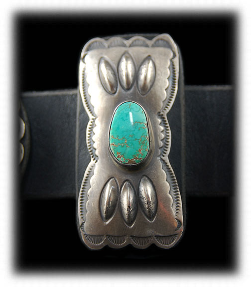 Lime Green to Blue Carico Lake Turquoise Concho Belt