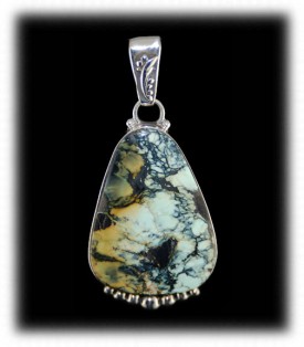 Tortoise Silver Turquoise Jewelry Pendant