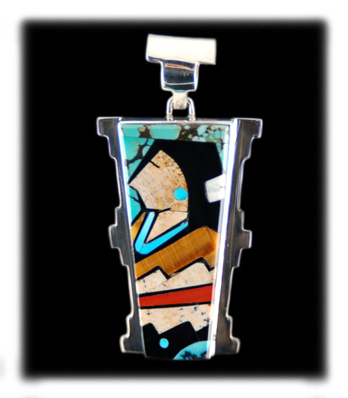 Turquoise Inlay Pendant 01f Wholesale Beads For Jewelry Making