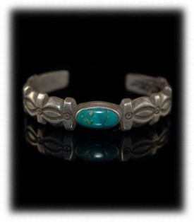 Antique Indian Silver Ingot Bracelet