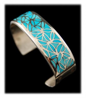 Inlaid Blue Turquoise Bracelet