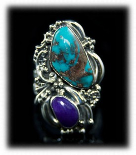 Victorian Contemporary Bisbee Turquoise Jewelry - Bisbee Ring