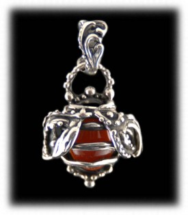Handmade Silver Bee by Crystal Hartman