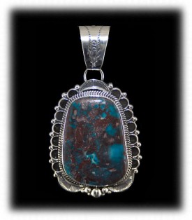 Deep Rich Bisbee Blue Turquoise in Sterling Silver