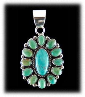 Navajo Silver Pendant - Indian Silver Jewelry