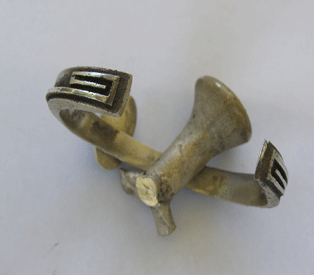 Tufa Cast Navajo Silver Bracelet