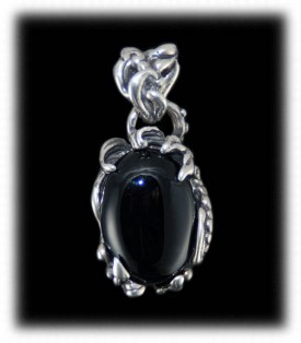 Handmade Sterling Silver Pendant with Black Onyx