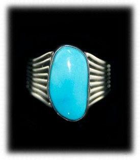 Sleeping Beauty Turquoise and Silver Ring