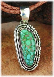 Lime green Orvil Jack Turquoise Gold Ring