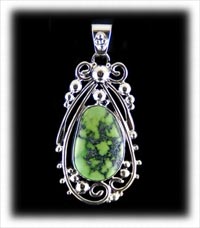 lime green Stennich Turquoise pendant