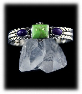 Sugilite and Gaspeite Bracelet