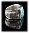 Spiderweb Turquoise Ring for Men by Dillon Hartman