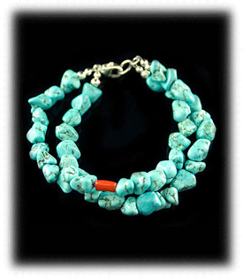 Turquoise Beaded Bracelet