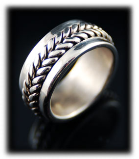 Mens Silver Wedding Bands