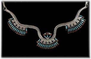 Zuni Needlepoint Necklace