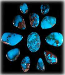 This is an example of a piece of high quality blue Turquoise from the Bisbee Turquoise Mine which is located in southern Arizona. The Bisbee Mine produced Turquoise for the American market from about 1950 until 1978. Many believe Bisbee Turquoise was the finest quality Turquoise that ever came out of the ground in North America. Bisbee turquoise has now become rare and valuable.