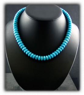 Blue Turquoise Fashion Bead Necklace