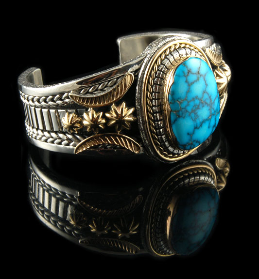 Silver and Gold Turquoise  Jewelry