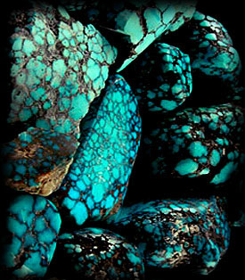 Spiderweb Chinese Turquoise Rough  used for cutting spiderweb Turquoise cabochons