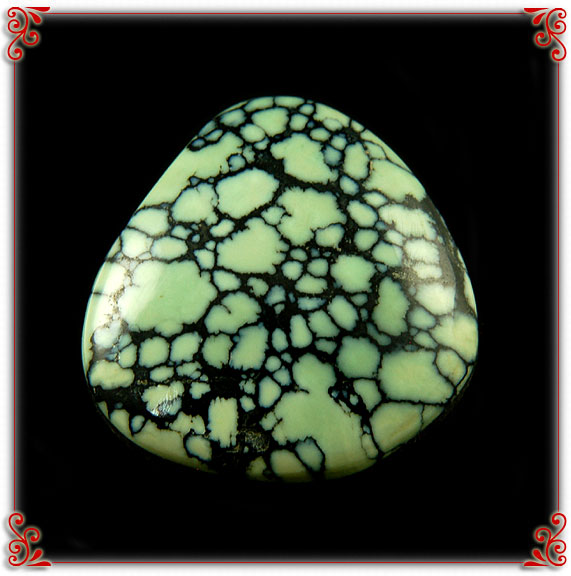High Grade Natural Colorback Spiderweb Turquoise Cabochons