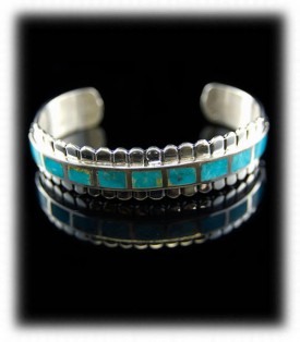 Handcrafted Turquoise Mens Bracelet