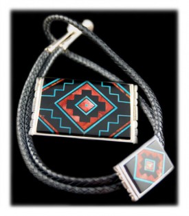 Inlay Turquoise Jewelry by Edison Yazzie