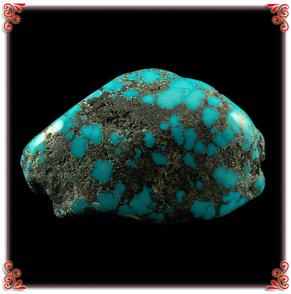 High Grade Natural Spiderweb Kingman Turquoise  - Pyrite Spiderweb