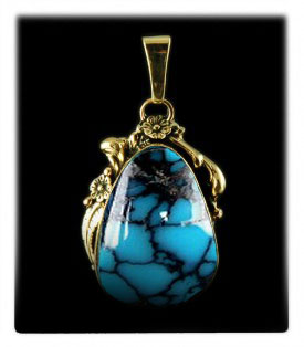 Paiute Turquoise Jewelry Pendant