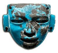 Teotihuacan Turquoise Mask Pendant