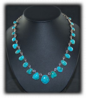 American Indian Necklace - Fox Turquoise