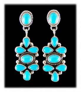 American Turquoise Earrings