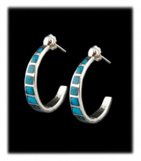 American Turquoise Earrings