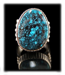 American Indian Blue Turquoise Ring