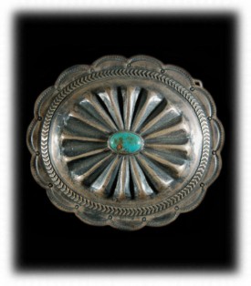 Antique Navajo Concho Buckle