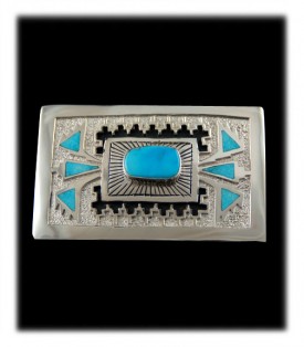 Genuine Native American  Belt Buckle