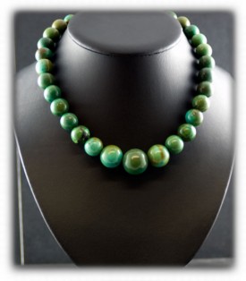 Green Turquoise Bead Necklace