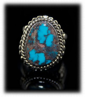 Bisbee Blue Mens Turquoise Ring