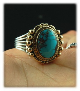 Bisbee Turquoise Gold Ring