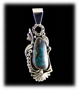 Bisbee Turquoise Pendant Necklace