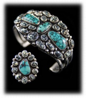 Navajo Silver - Navajo Turquoise Bracelet