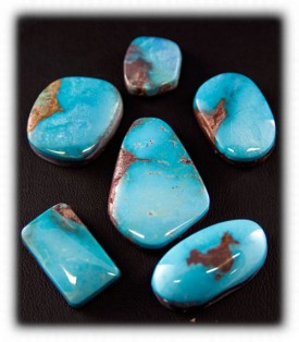 Natural Bisbee Turquoise Cabochon Ready to Set 16.3 Carats Smoky Turquoise
