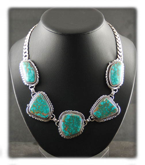 Blue Turquoise Jewelry Necklace