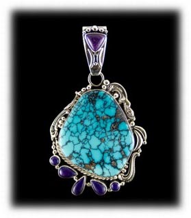 Multi Stone Blue Wind Gem Turquoise Pendant