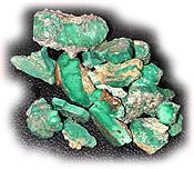 Here is an example of Broken Arrow Green Turquoise from Nevada