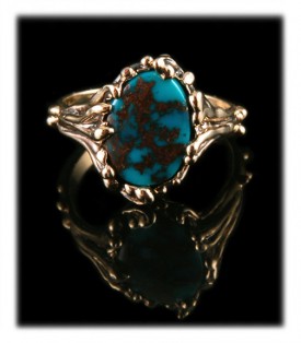 Candelaria Turquoise in Gold