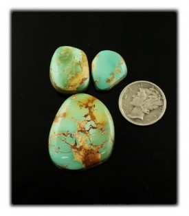 Hand cut Cerrillos Turquoise Cabochon Lot