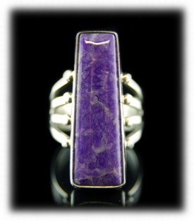 Bezel Set Sugilite Ring