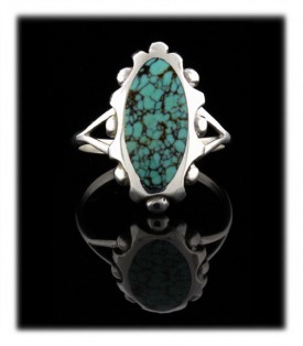 Cloud Mountain Chinese Turquoise  Ring