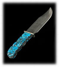 Custon Turquoise Knives Video