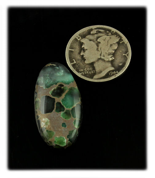 Damele Green Turquoise Cabochon